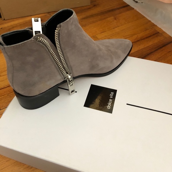 Gray, suede Dolce Vita boots. Never been worn. - Picture 2 of 4